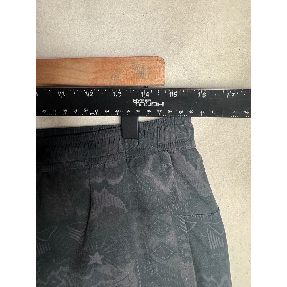 Maamgic Mens Swim Trunks Black Tribal Print Compression Liner Shorts 6in Inseam - Picture 2 of 11